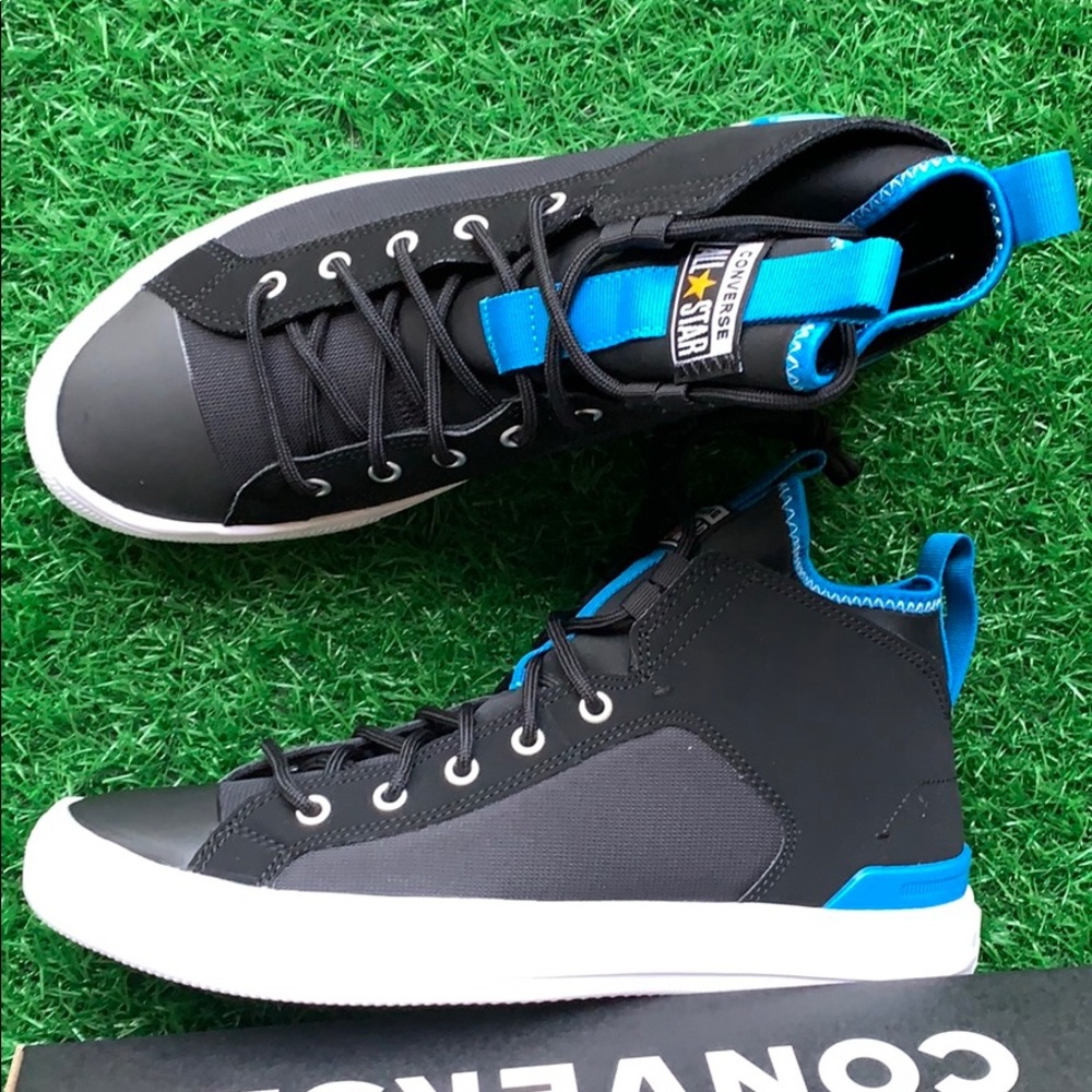 CONVERSE CTAS ULTRA MID BLACK/IMPERIAL BLUE/WHT MN - Picture 13 of 16